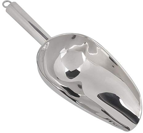 Linel Cuchara - 1 Pala Multifuncional de Acero Inoxidable para Alimentos con Hielo, Granos de café, Pala de Frutas secas(12oz)