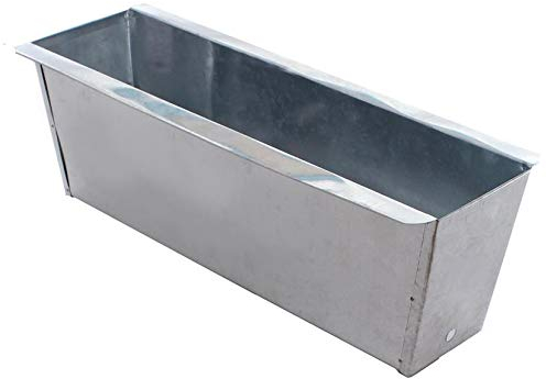 mucHome Pflanzkasten Blumenkasten Pflanzgefäß Für Europaletten Möbel Metall Verzinkt Länge:35,5cm Indoor und Outdoor