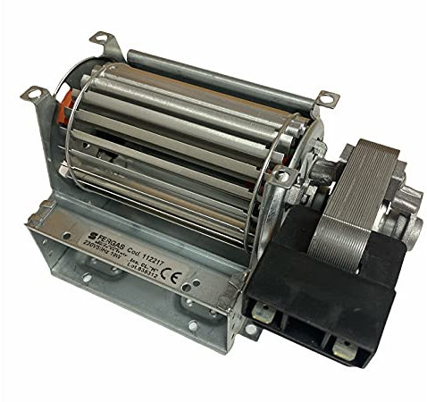 ERICAMBI, Ventilador tangencial para estufas de pellets TGA 60/1-90/15 Emmevi – Fergas 112217, diámetro del ventilador 60 mm, tamaño de la boquilla: 95 x 40 mm, longitud total 158 mm