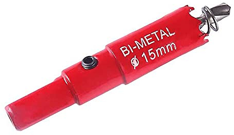 SagaSave – Scie-cloche bimétallique en acier rapide HSS, pour acier inoxydable, métal, bois, plastique, cloison sèche, panneaux de fibres, 15 mm (15 - 200 mm)