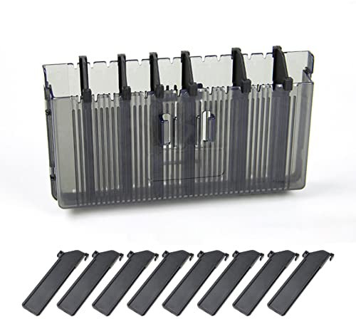 Köderbox Floß-Angelzubehör, vertikal eingesetzter Köderkoffer für Meiho Box, Transparent, Blau, S