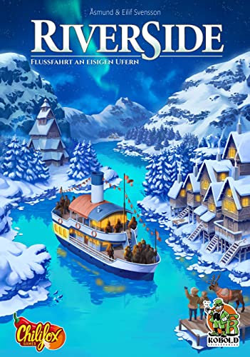 Kobold Spieleverlag 1027707 | Riverside - Flussfahrt an eisigen Ufern | Cooles Roll' n Write deutsch