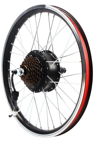 20'' Elektro-Fahrrad Conversion Kit Electric Bicycle Motor Umbausatz Vorderrad/Hinterrad Elektrofahrrad LED-Anzeige, Daumengas, Elektronische Kraftbremse (36V 250W Hinterrad)