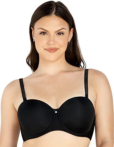 Parfait Elise P60915 Full Busted Strapless Bra-Black-30H