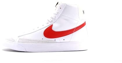 Nike Herren Blazer Mid '77 Vintage Sneaker, White/Picante RED-Coconut Milk-White, 42.5 EU