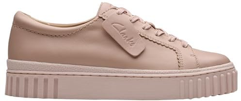 Clarks Damen Mayhill Walk Sneaker, Light Pink Lea, 38 EU