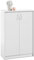 Home4You Kommode Highboard Mehrzweckschrank | Dekor | Weiß | 2 Türen