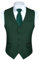 HISDERN Chaleco Traje Verde Hombre Boda Chalecos de Vestir Original Chaleco Elegante de Fiesta Negocio con Bolsillos 4XL