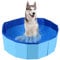 DUOJIN Dog Paddling Pool, Pool Dog Pool, Foldable Dog Pet Bathing Tub, Large PVC Pet Swimming Pool, Paddling Pool for Pets, Dog Swimming Pool, Non-Slip Dogs Bathing Pool Bathtub in Garden (60x20cm)