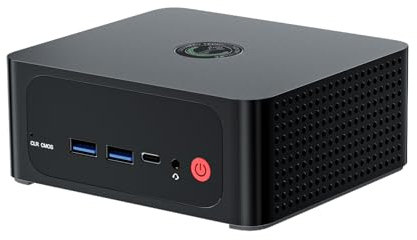 TRIGKEY Mini PC Ryzen 5 6600H (jusqu'à 4,5 GHz), 6C/12T, 16 Go DDR5 500 Go SSD, Mini Ordinateur S6 HDMI + DP + USB4.0 Sortie 4K, LAN 2, 5G, WiFi-6, BT5.2, Wake-on-LAN, Mise sous Tension Automatique