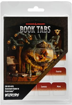 D&D Book Tabs: Xanathar's Guide to Everything