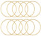 10 PCS Metallringe Zum Basteln Dekoring Makramee Ringe Für Handwerk Floral Hoop Für Die Herstellung Von Hochzeit Kranz Dekor, Traumfänger Und DIY Tafelaufsatz Wand Hängende Handwerk (Gold, 75mm)
