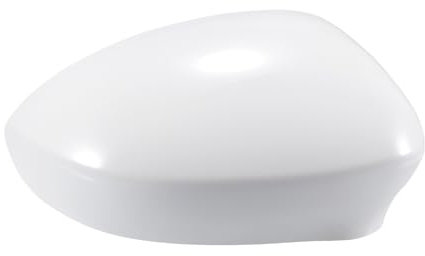 X AUTOHAUX Car Rear View Right Side Mirror Cover Cap Replacement White for Fiat 500 2007-2023 Mirror Guard Covers Exterior Decoration Trims