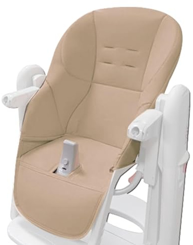 Baby Hochstuhl Kissenbezug Für Peg Perego Tatamia, Baby Hochstuhl Bezug, Baby-Esszimmerstuhl Kissen, Einfach Zu Installierendes Ersatzkissen, PU-Lederbezug Mit Gepolstertem Sitzbezug