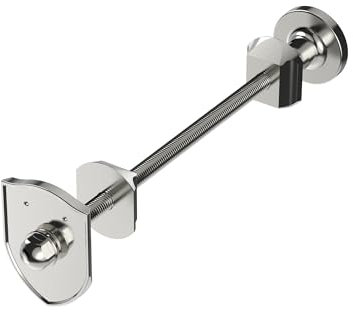 Vancoco Brass Radiator Wall Stay Vintage Cast Iron Wall Stay Bracket Round Base Column Radiator Wall Stay Bracket for Heating System (Satin Nickel)