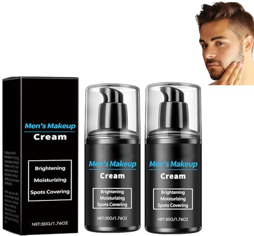 Herren-Concealer, Make-up-Concealer Für Männer, Feuchtigkeitsspendende Concealer Creme, Männer Makeup Creme, Feuchtigkeits Und Hellt Den Hautton Auf Und Hellt Sie Auf, New 2PCS Makeup Cream