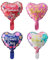 Muttertags-Dekorationen, Luftballons, 25,4 cm, bunte Helium-Folien-Luftballons, Herzballons, Party-Ballons für Muttertag, Partyzubehör, Muttertagsgeschenke von Sohn und Tochter, 8 Stück