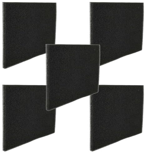 vhbw 5x Schaumfilter kompatibel mit AEG 916014219 LTH8080W, 916014190 LTHWP CH Wäschetrockner