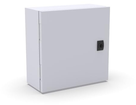 Doktorvolt Verteilerkasten Aufputz Sicherungskasten Aus Metall Leergehäuse 300 x 300 x 140 mm Aufputzverteiler Weiß
