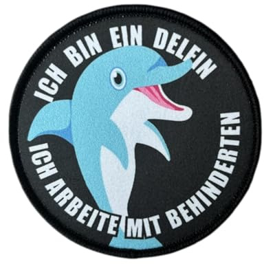 Niedliche Delfine Patches Klett, Drucken Takisch Moral Aufnäher Abzeichen Klettbänder Für DIY Militär Kleidung, Rucksäcke, Jacken, Jeans