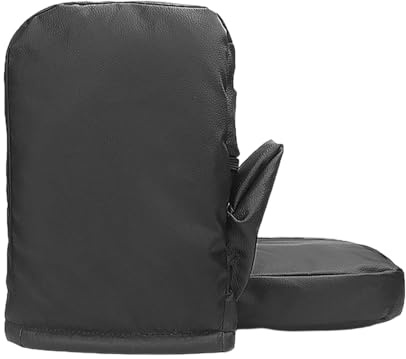 Motorcycle Handlebar Muffs - Insulated Reflective Waterproof Fabric, Universal Fit, Secure Zipper Closure, Comfortable Hand Warmers | Cold Weather Protection For Men Women Travel Riding
