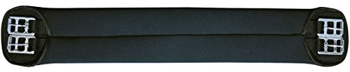HKM 6281 Softoprensattelgurt, Sattelgurt Softopren Rollenschnallen, Schwarz, 100