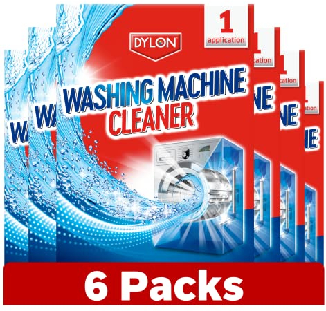 Colour Catcher Dylon Washing Machine Cleaner, 6 Treatments, 5-in-1 Washing Machine Cleaner, Freshener and Limescale Remover for Cleaning Washing Machines, 6 Pack