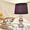 DRULINE Steffi Tischlampe Silber Schwarz Keramik Shabby Chic Tischleuchte Keramiklampe ohne Leuchtmittel