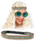 KarnevalsTeufel.de Stirnband Indianerstirnband Hippie Flower Power Peace 70 er Jahre Festival Ethno Kopfschmuck Fasching Mottoparty Accessoire