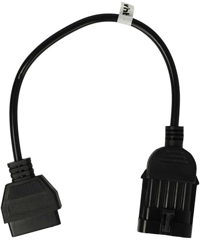 vhbw OBD Adapter 10Pin-OBD1 auf OBD2 kompatibel mit Opel -Bj 1997 Calibra, Kadett, Corsa, Tigra, Omega, Vectra, Astra - 30 cm