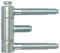 Stahlzargenband 3-tlg. f. gefälzte Holztüren, Band 18 x 61 mm, Stahl verzinkt