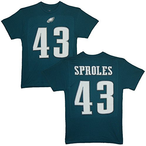 Majestic Athletic NFL Football T-Shirt Philadelphia Eagles Darren Sproles #43 Trikot Jersey (S)