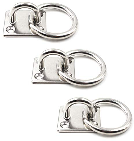 SeeRaphee Anclaje para Montaje en Pared de Techo Ancla Resistente Acero Inoxidable 304 1/4 6mm (3 Pezzi)