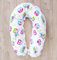 LOOLAY® Bezug für Stillkissen XXL Baby Lagerungskissen Seitenschläferkissen 170cm Muster: Eule weiß