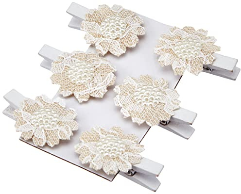 Piovaccari Serviette Clips Molletta, Natur, 4 x 3 cm