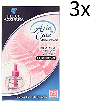 Felce Azzurra aria casa talco e fiori di ciliegio ricarica diffusore elettrico