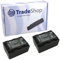 2X Trade-Shop Premium Kamera Li-Ion Akku 3,6V/3,7V 1800mAh mit Infochip für Panasonic SDR-HS85PC SDR-S50A SDR-S50K SDR-S50N SDR-S50P SDR-T70K HDC-TM55K