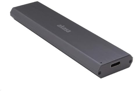 Akasa external M.2 NVMe Gehäuse, USB 3.1, Aluminium - Schwarz