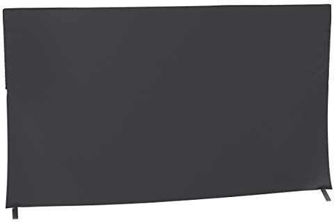 Kuzy Indoor TV Cover for 65 Screens - Durable Fabric Protector, Dustproof and Scratch-Resistant Screen Guard, with Easy-Fit Design and Remote Control Pocket, Made in USA, Black