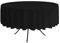 ALOHA Tischdecke Tischtuch Tischtücher Tischwäsche Tischdekoration Tafeltuch Farbe und Größe wählbar (Schwarz/runden/Ø 140cm)