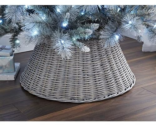 Dawsons Living Gonna per albero di Natale - Protezione per cesto di vimini per tronco - Ideale per alberi da 7 piedi o meno (57 cm)