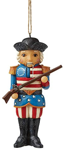 Enesco Jim Shore Heartwood Creek American Nutcracker Hanging Ornament