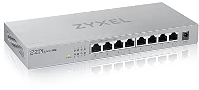 Zyxel Switch Unmanaged Multi-Gigabit 2,5G a 8 porte Zyxel per Home entertainement / rete SOHO [MG-108]