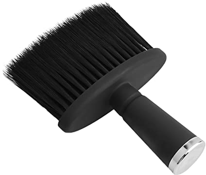 Suke Barber Brush, Soft Neck Duster Brush Salon Hairdressing Neck Brush, Hairstyling Cleaning Tool for Hairdressers, Salon, Barber (black)