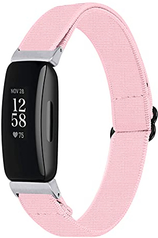Ginamart Gewebtes Armband, kompatibel mit Fitbit Inspire 2/Ace 3, für Damen und Herren, Sport, weiches Nylongewebe, Ersatzarmband für Fitbit Ace 3/Inspire 2, klein und groß, Small / Large, Nylon