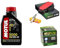 KIT TAGLIANDO CANDELA FILTRI + OLIO MOTORE COMPATIBILE CON Vespa ET4 125 LEADER 2000 2005