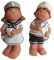 Aspinaworld Deko Maritime Junge und Mädchen stehend 21 cm, Badezimmer Deko, Küsten Dekoration, Strand Dekoration
