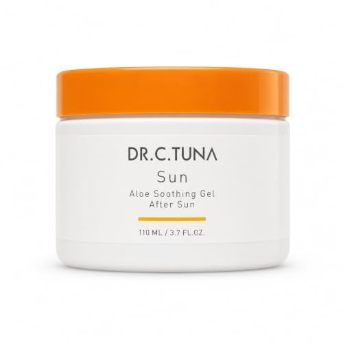 DR.C.TUNA Sun Beruhigende Sonnencreme mit Aloe-Vera-Extrakt und Traubenkernen, 93 % natürliche Inhaltsstoffe, 3,7 fl.oz