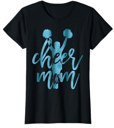 Cheer Mom Cheerleading-Shirt, Blaugrün T-Shirt