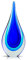 Escultura de Vidrio Azul Modern Glass Art Collection Pisapapeles, decoración de Estilo mediterráneo Estatua de Cristal de Gota de Agua, para decoración de Vidrio Familiar, Figuras coleccionables